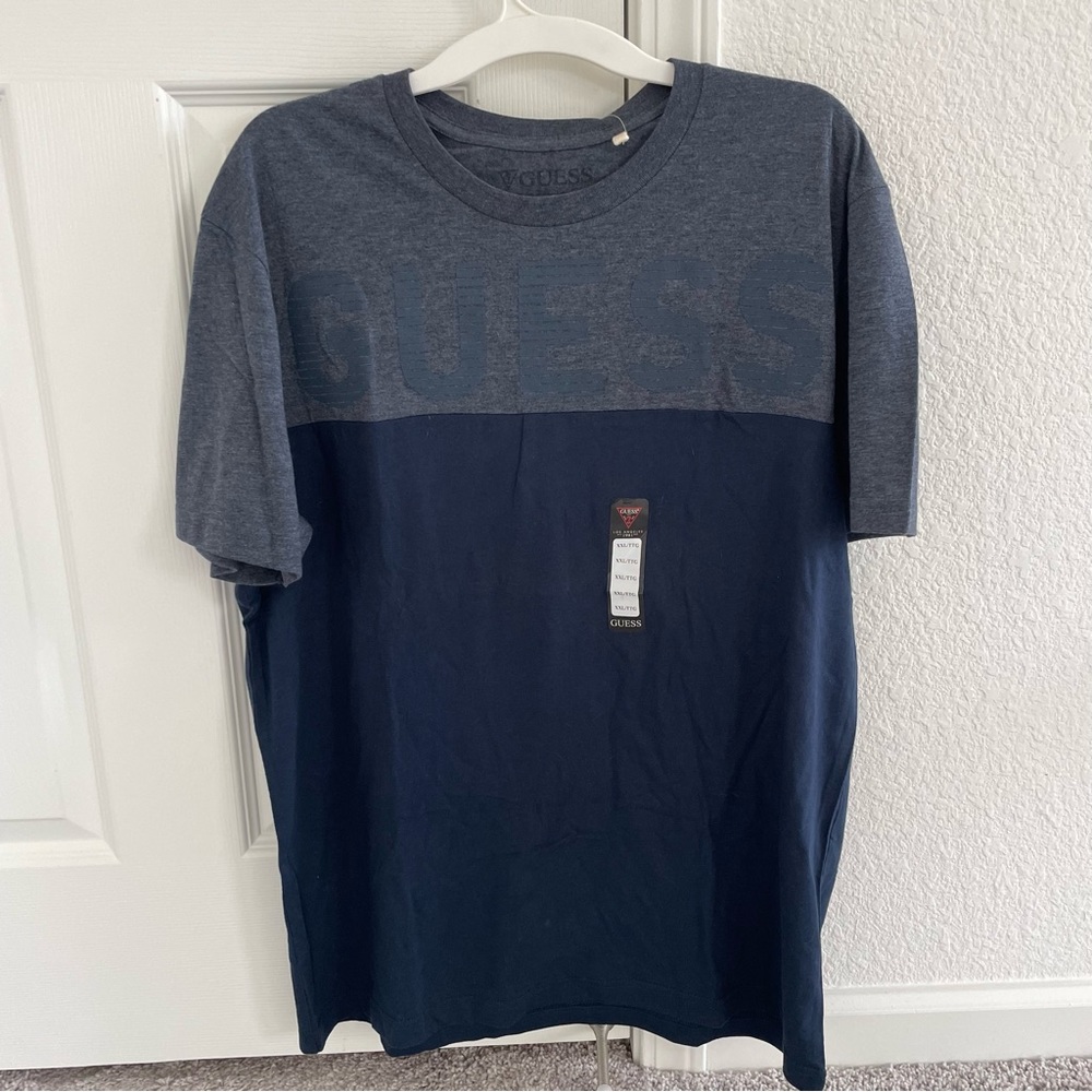 NWT GUESS men’s blue shirt